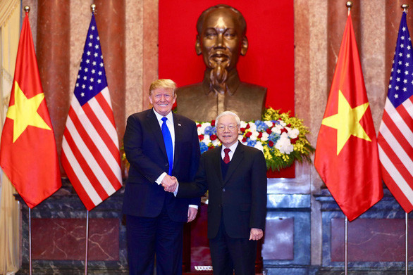 Top Vietnamese leader holds talks with US President